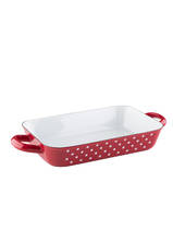 baking dish red with white dots 26/17 cm (0049-77)