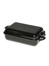 baking dish with lid black 37/26 cm (0103-22)